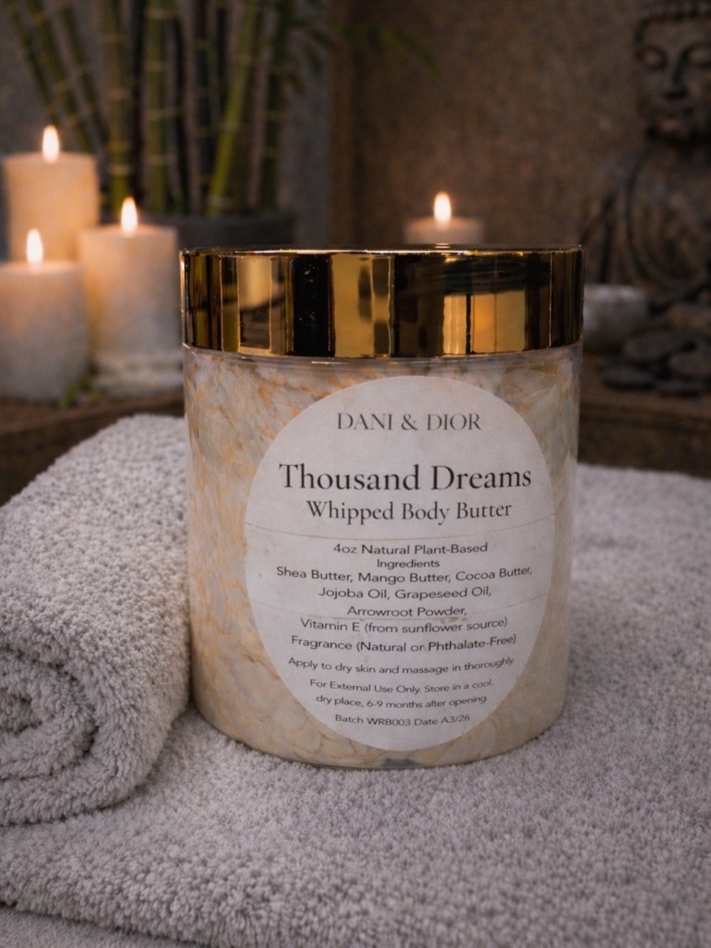 Thousand Dreams Whipped Body Butter - Gold Marble